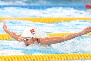 Vietnamese swimmer Nguyen Thi Anh Vien (Photo: Internet)