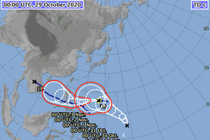 New storm Goni fizzles in offshore Philippines