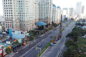 Nguyen Huu Canh Street Upgrading Project (Photo: Cao Thang)