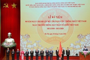 A ceremony marks the 90th founding anniversary of the Vietnam United National Front – the traditional day of the Vietnam Fatherland Front (on November 18, 1930 - 2020).
