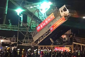 The first shipment of 2021 docks at Vung Ang Port