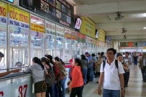 Number of passengers at bus stations to increase slightly on peak days 