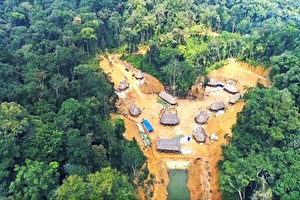 Ethnic minority villages built on mountains in Central Vietnam 