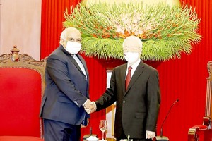 Party chief receives new Cuban Ambassador