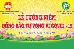 Mekong Delta provinces respond to memorial for Covid-19 victims 