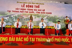 Kien Giang holds groundbreaking ceremony of President Ho Chi Minh’s statue 