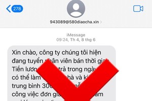 People need to raise awareness about scam spam messages related to recruitment