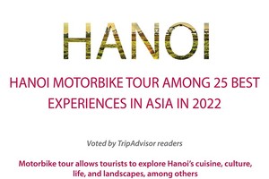 Hanoi motorbike tour among 25 best experiences in Asia in 2022