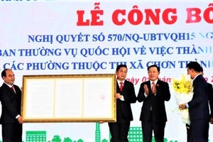 Chon Thanh Town, Binh Phuoc Province established
