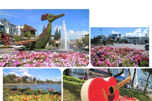 Da Lat flower space, int’l flower expo open