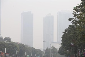 Drizzle, fog cover Northern region, Hanoi in mornings