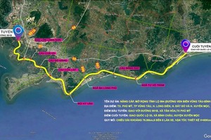Over US$278mln invested in Vung Tau – Binh Thuan coastal road expansion project