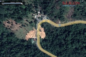 A part of forest land identified on Bao Loc Pass landslide area 