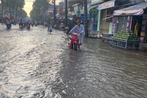 High tides warned for downstream parts of rivers in Mekong Delta