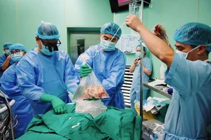 Heart transplant patient in HCMC awake