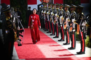 Vice State President Vo Thi Anh Xuan attends active in Indonesia