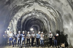 Tunneling package done for part of Khe Net Pass railway project