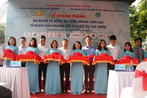 Saigon River left bank project alongside Thu Duc City inaugurated