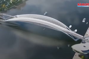 Residents looking forward to pedestrian bridge in shape of nypa palm leaves