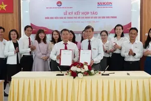 SGGP Newspaper, Ho Chi Minh City Cadre Academy co-sign MoU on cooperation