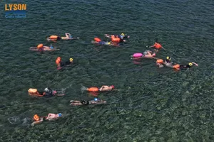Swimmers both domestically, internationally join Ly Son Cross Island 2025