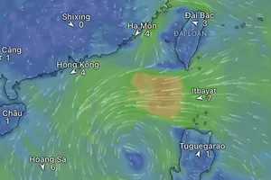 New tropical depression about to form in East Sea
