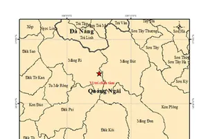 Magnitude-3.6 earthquake strikes Mang Ri, Quang Ngai Province