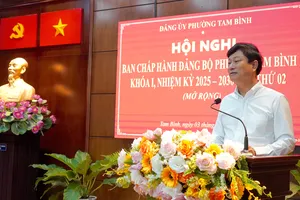 Đồng chí Võ Văn Minh: Phường Tam Bình còn nhiều dư địa phát triển