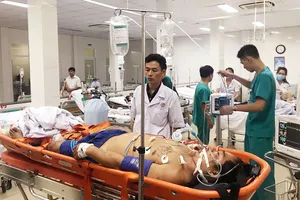 Bệnh nhân L.V.T. đang được điều trị tích cực tại bệnh viện