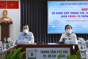 Buổi họp báo thông tin về công tác phòng chống dịch bệnh trên địa bàn TPHCM