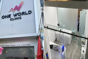 Cơ sở “One World Clinic” tại địa chỉ 982 Cách Mạng Tháng Tám, phường 5, quận Tân Bình thực hiện phẫu thuật thẩm mỹ trái phép