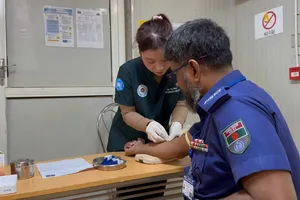 Bệnh viện Dã chiến cấp 2 số 7 đã đến Bentiu, sẵn sàng nhận nhiệm vụ mới
