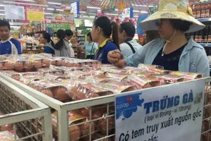 Trứng gà có truy xuất nguồn gốc bán tại siêu thị Co.opmart