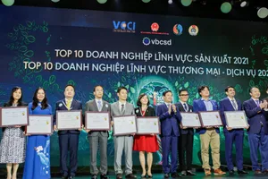 C.P. Việt Nam năm thứ 2 liên tiếp đạt “Top 10 Doanh nghiệp bền vững Việt Nam - lĩnh vực sản xuất”