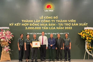 Công ty cổ phần Tập đoàn Lộc Trời thông báo thành lập 2 công ty thành viên là Công ty cổ phần Nông sản Lộc Trời và Công ty cổ phần Giống cây trồng Lộc Trời