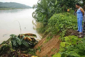 Sạt lở sông Vệ đe dọa hàng trăm hộ dân, nhiều nơi vùng núi bị cô lập