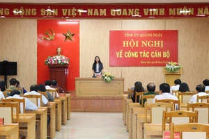 Một hội nghị về công tác cán bộ của Tỉnh ủy Quảng Ngãi. Ảnh minh họa