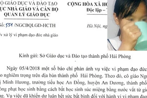 Xử lý hành vi vi phạm của giáo viên