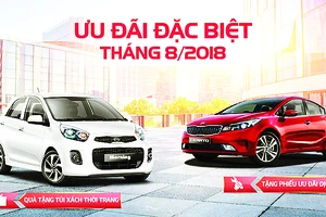 Tháng 8-2018, cơ hội mua xe Kia với hàng loạt ưu đãi hấp dẫn