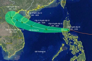 Bão Podul giật cấp 10 đi vào biển Đông, có thể vào đất liền sớm hơn dự kiến