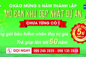 Kỷ niệm 5 năm thành lập Hoa viên Bình An: Trả góp 50 năm, tặng BHNT 5 tỷ đồng