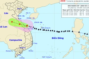 Bão số 13 khi vào đất liền các tỉnh Thừa Thiên - Huế đến Hà Tĩnh suy yếu thành áp thấp nhiệt đới