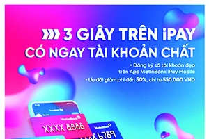 Đăng ký tài khoản số đẹp ngay trên ứng dụng VietinBank iPay Mobile: Giảm phí lên đến 50%