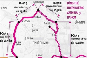 Năm 2025, khép kín các tuyến đường Vành đai 3, 4 TPHCM