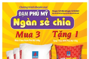 Hơn 3.000 tấn phân bón trị giá hơn 30 tỷ đồng tặng bà con nông dân 