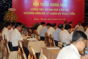 Hội thảo “Công tác đánh giá cán bộ - Những vấn đề lý luận và thực tiễn”