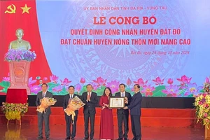 Huyện Đất Đỏ đạt chuẩn huyện nông thôn mới nâng cao năm 2023