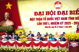 Đại hội đại biểu MTTQ Việt Nam tỉnh Đồng Nai lần thứ I, nhiệm kỳ 2025-2030