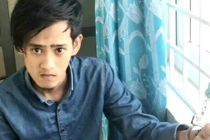 Đối tượng Lê Chánh Thanh Tùng tại cơ quan điều tra 
