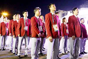 Đoàn Thể thao Việt Nam dự AIMAG 2017 với lực lượng khá hùng hậu. Ảnh: HUY THẮNG